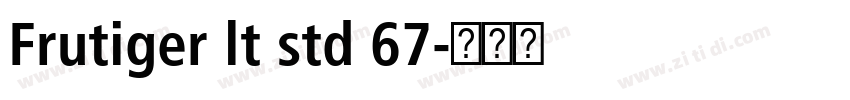 Frutiger lt std 67字体转换